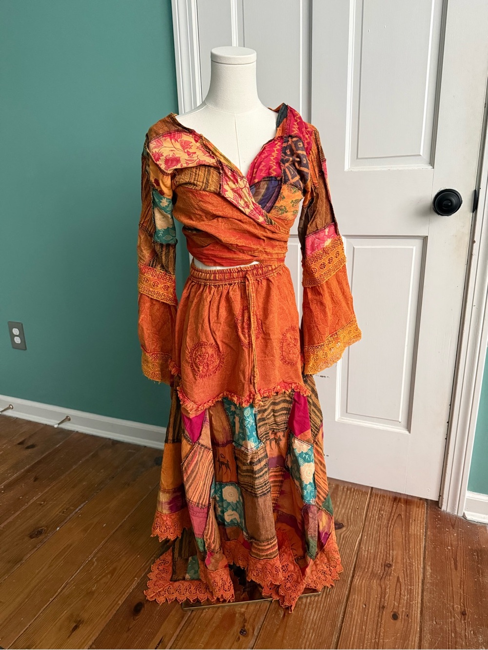 Two Piece Boho Skirt Set